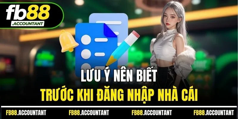 Lưu ý nên biết trước khi đăng nhập nhà cái