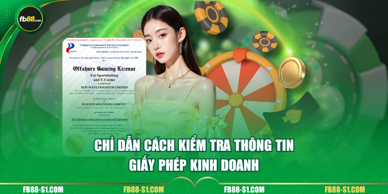 Chỉ dẫn cách kiểm tra thông tin giấy phép kinh doanh 